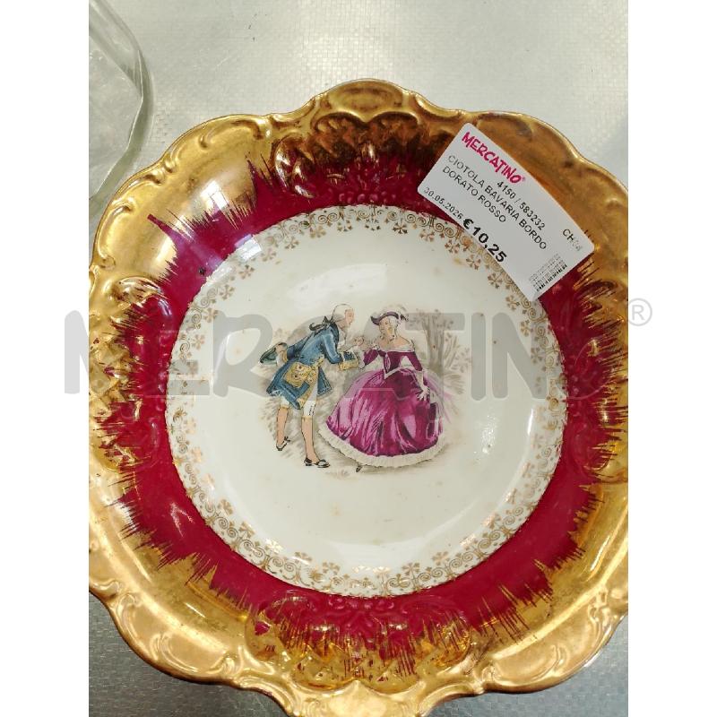 CIOTOLA BAVARIA BORDO DORATO ROSSO | Mercatino dell'Usato San giovanni teatino 1