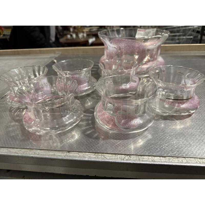CIOTOLA + CIOTOLINE VETRO DECORAZIONE ROSA | Mercatino dell'Usato San giovanni teatino 3