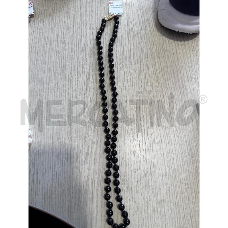 COLLANA AGATA NERA | Mercatino dell'Usato San giovanni teatino 1