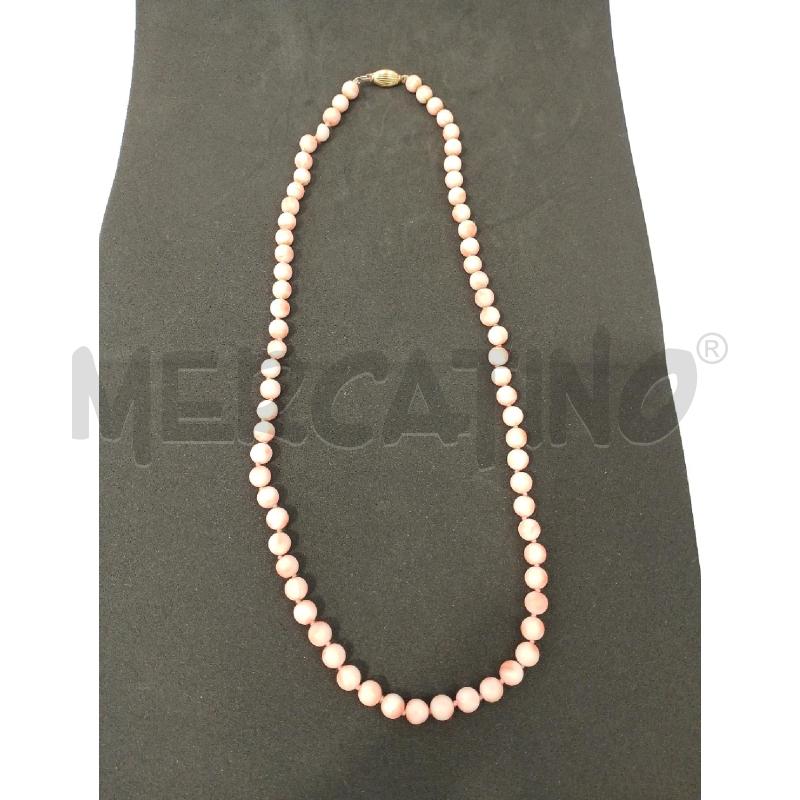 COLLANA CORALLO CHIUSURA DORATA | Mercatino dell'Usato San giovanni teatino 1