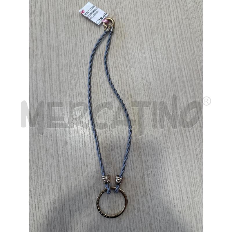 COLLANA DYRBERGI KERN CORDONCINO GRIGIO CIONDOLO DORATO | Mercatino dell'Usato San giovanni teatino 1