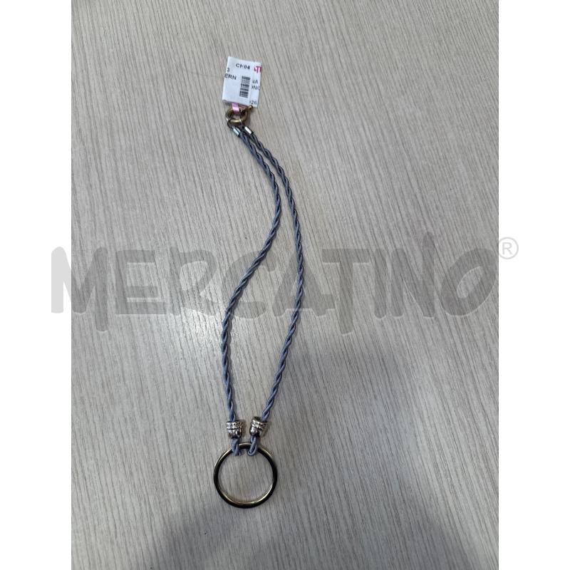 COLLANA DYRBERGI KERN CORDONCINO GRIGIO CIONDOLO DORATO | Mercatino dell'Usato San giovanni teatino 2