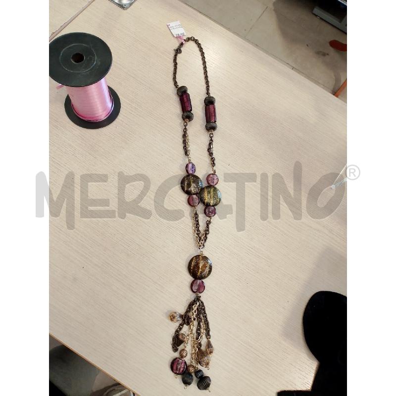 COLLANA MAX&CO VIOLA GIALLA | Mercatino dell'Usato San giovanni teatino 1