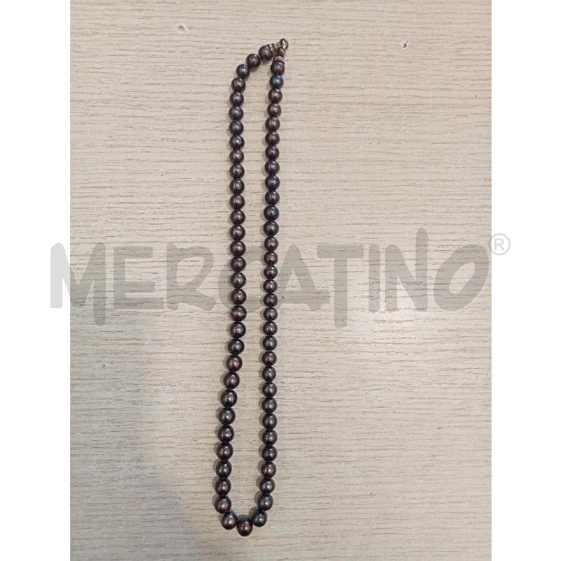 COLLANA PERLE FIUME MARRONI | Mercatino dell'Usato San giovanni teatino 1