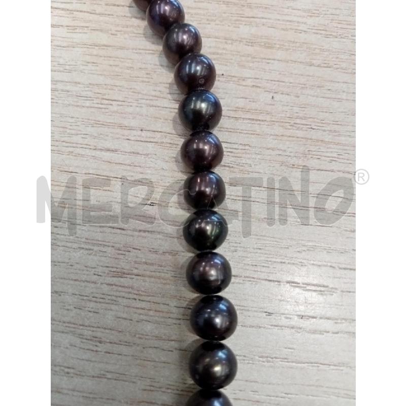 COLLANA PERLE FIUME MARRONI | Mercatino dell'Usato San giovanni teatino 2