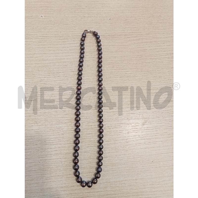 COLLANA PERLE FIUME MARRONI | Mercatino dell'Usato San giovanni teatino 4