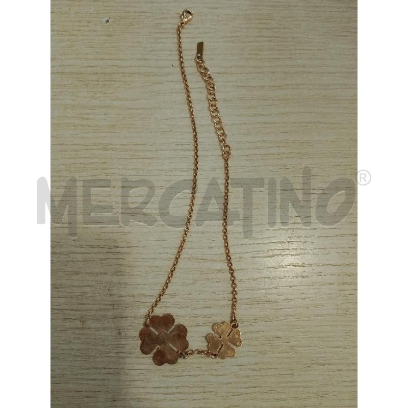 COLLANA STROILI DORATA QUADRIFOGLIO | Mercatino dell'Usato San giovanni teatino 1