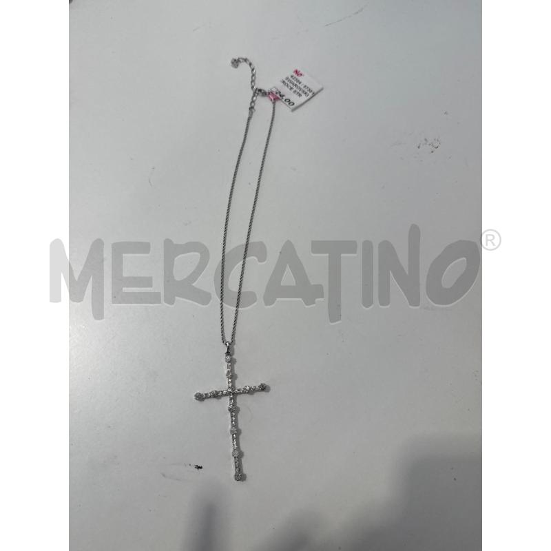 COLLANA SWAROVSKI  CIONDOLO CROCE STRASS | Mercatino dell'Usato San giovanni teatino 1