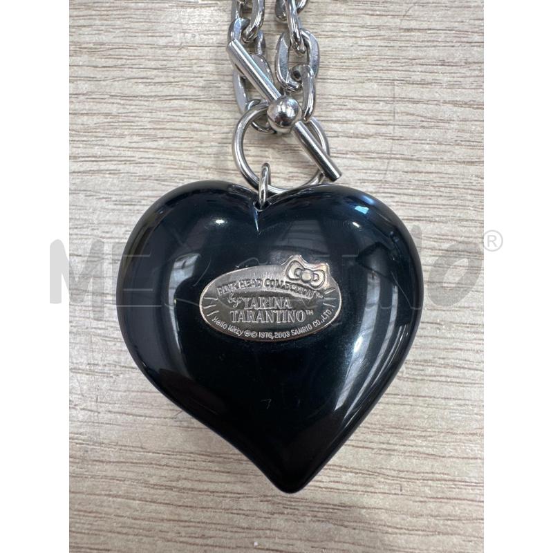 COLLANA TARINA TARANTINO CUORE NERO | Mercatino dell'Usato San giovanni teatino 2