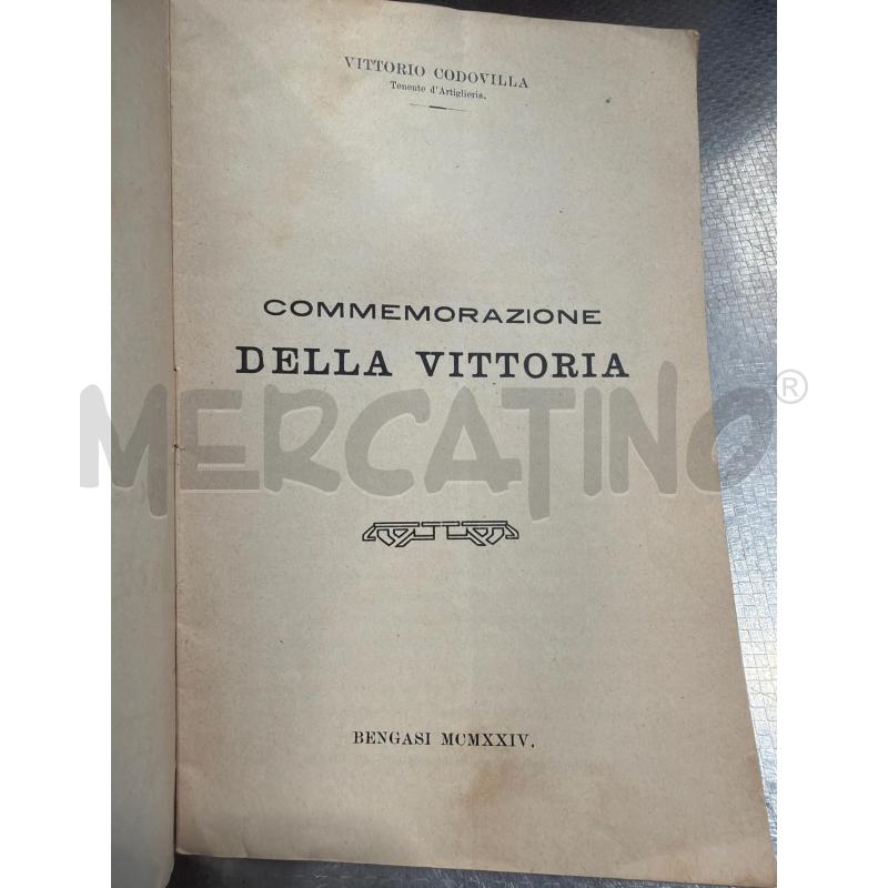 COMMEMORAZIONE DELLA VITTORIA BENGASI MCMXXIV | Mercatino dell'Usato San giovanni teatino 2