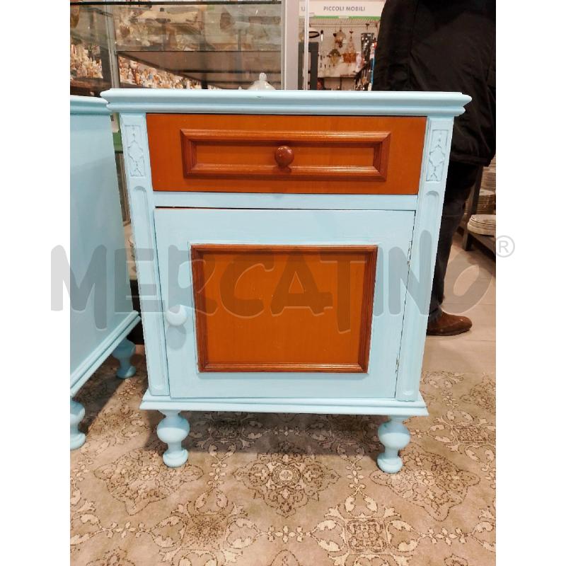 COMODINO LEGNO AZZURRO | Mercatino dell'Usato San giovanni teatino 1