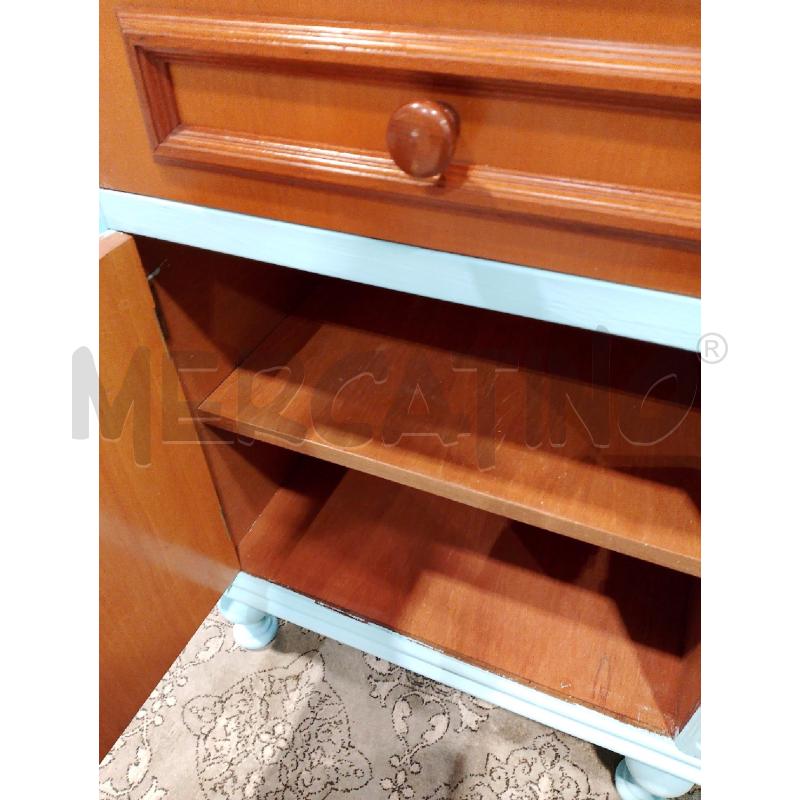 COMODINO LEGNO AZZURRO | Mercatino dell'Usato San giovanni teatino 3