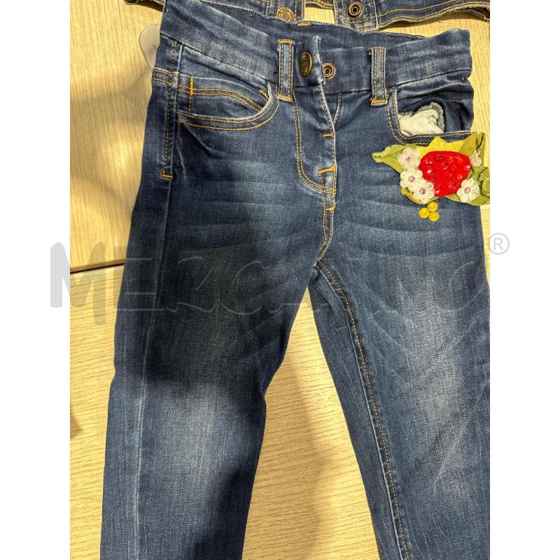 COMPLETO BAMBINA MONNALISA JEANS FIORI | Mercatino dell'Usato San giovanni teatino 3