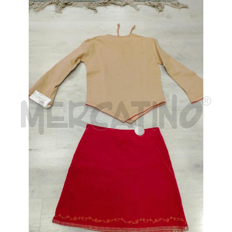 COMPLETO BAMBINA MOSCHINO BEIGE ROSSO | Mercatino dell'Usato San giovanni teatino 2