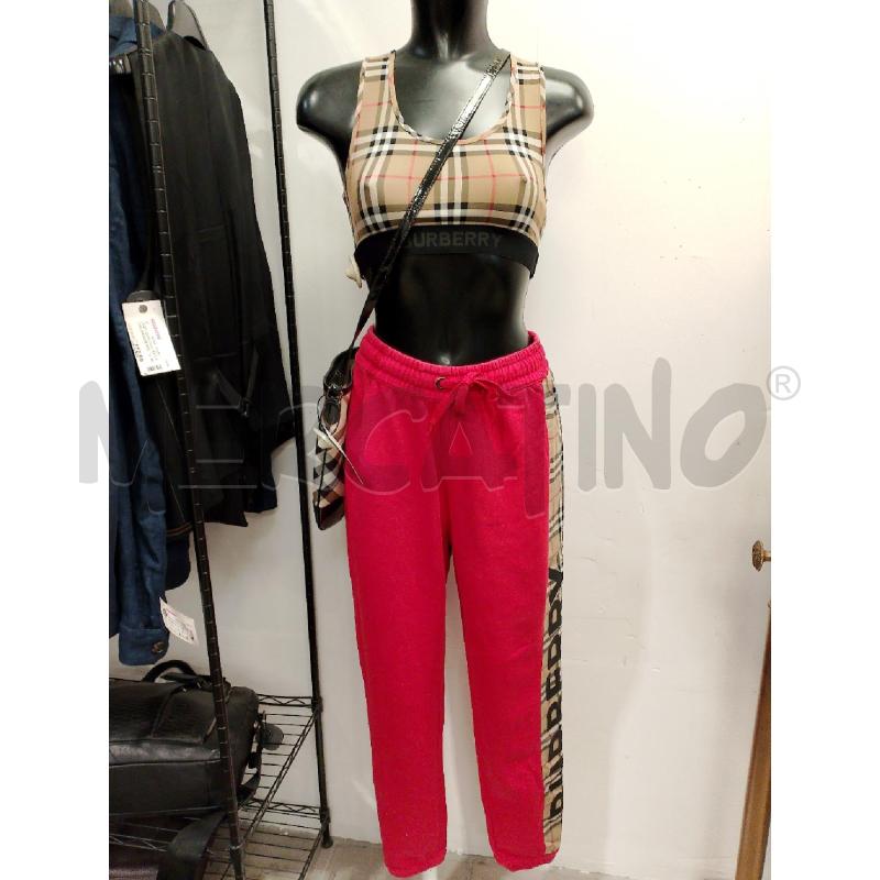 COMPLETO DONNA BURBERRY PANTALONE ROSSO | Mercatino dell'Usato San giovanni teatino 1