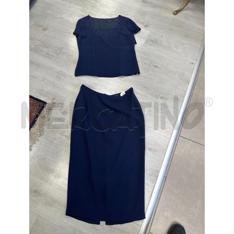 COMPLETO DONNA LUISA SPAGNOLI BLU PERLINE  | Mercatino dell'Usato San giovanni teatino 1