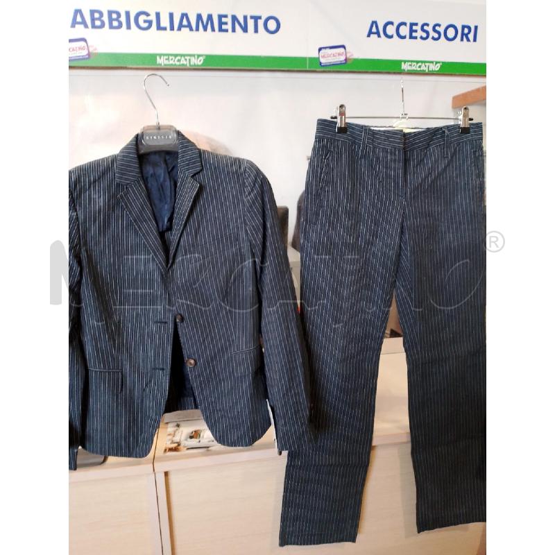 COMPLETO DONNA MAURO GRIFONI BLU GESSATO | Mercatino dell'Usato San giovanni teatino 1