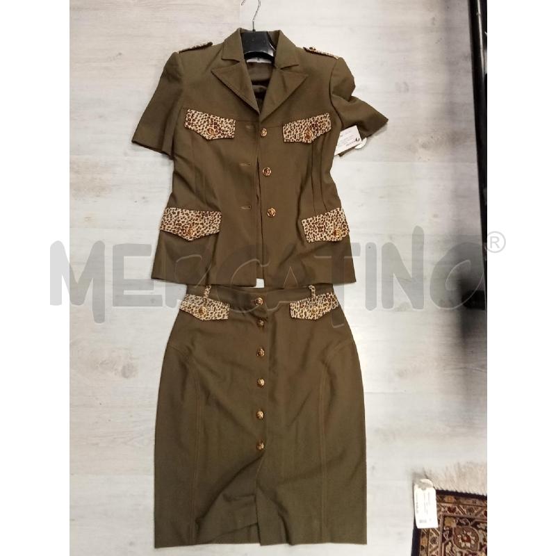 COMPLETO DONNA QUEEN&QUEEN VERDE MILITARE LEOPARDATO | Mercatino dell'Usato San giovanni teatino 1