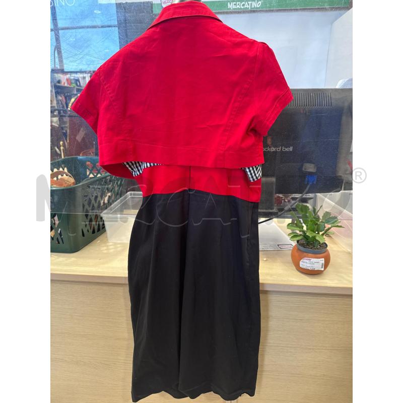 COMPLETO DONNA SANDRO FERRONE ROSSO NERO QUADRETTI | Mercatino dell'Usato San giovanni teatino 2