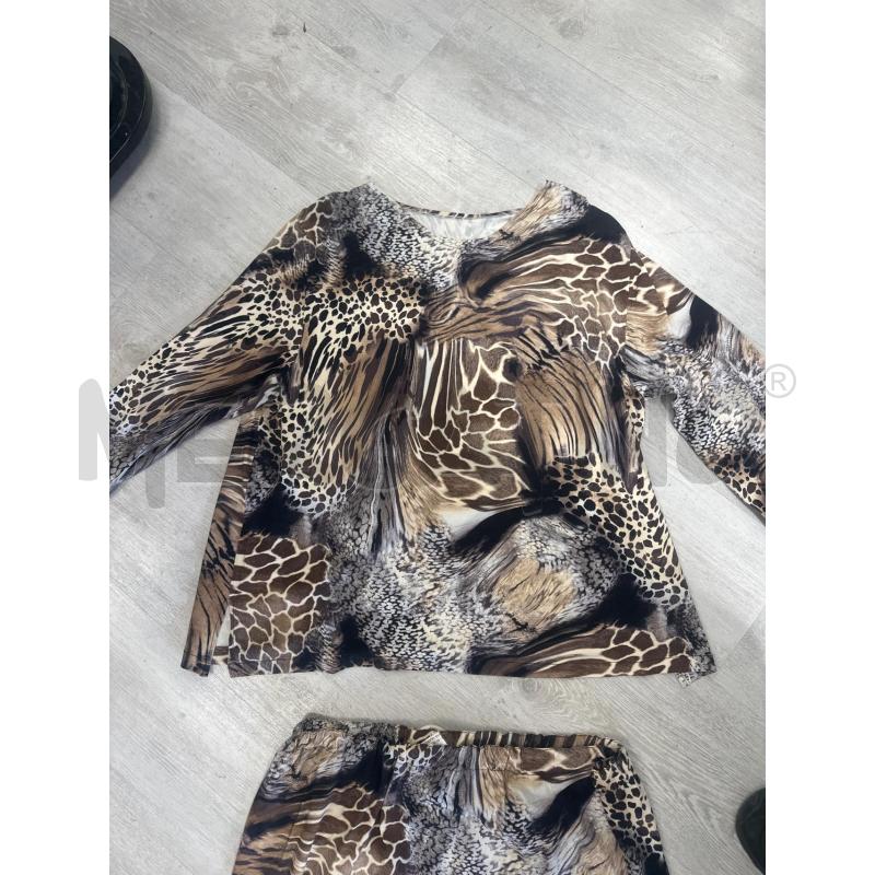 COMPLETO DONNA SMARCHIATO ANIMALIER MANICA LUNGA GONNA | Mercatino dell'Usato San giovanni teatino 2