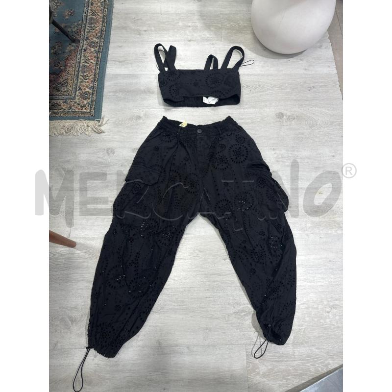COMPLETO DONNA ZARA NERO TRAFORATO | Mercatino dell'Usato San giovanni teatino 1