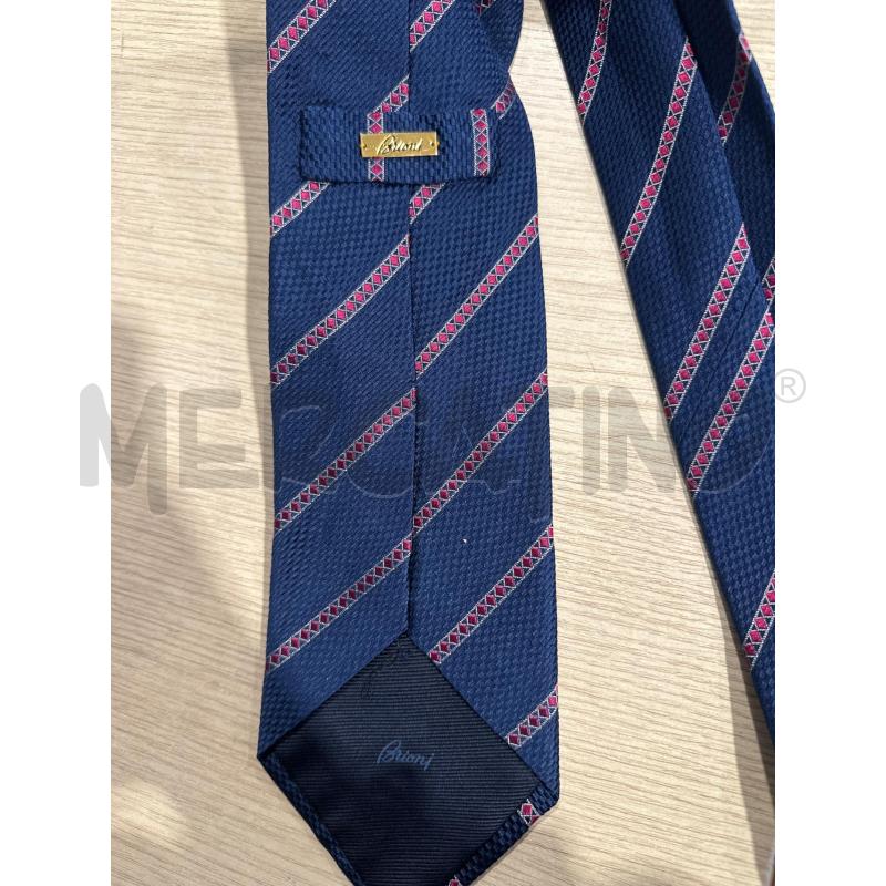 CRAVATTA BRIONI BLU ROMBI ROSSI | Mercatino dell'Usato San giovanni teatino 3