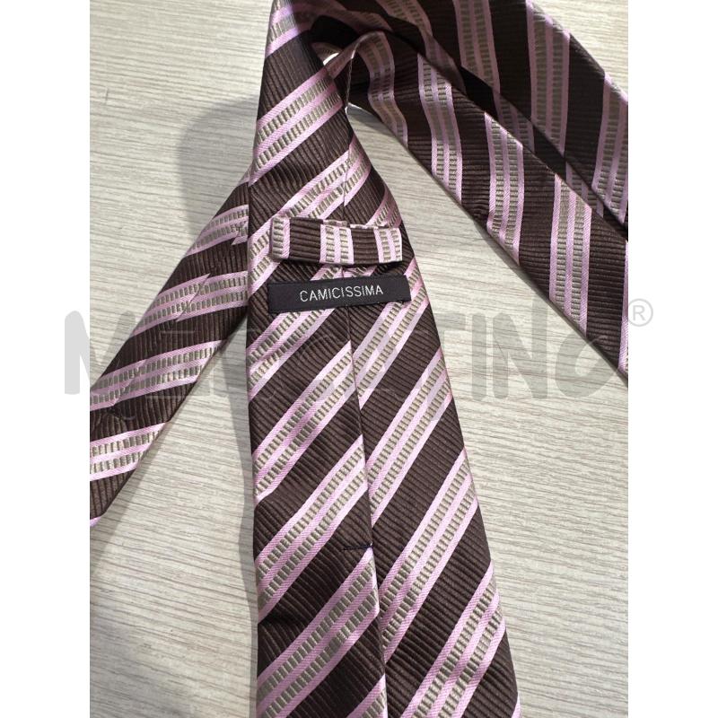 CRAVATTA CAMICISSIMA MARRONE ROSA | Mercatino dell'Usato San giovanni teatino 2