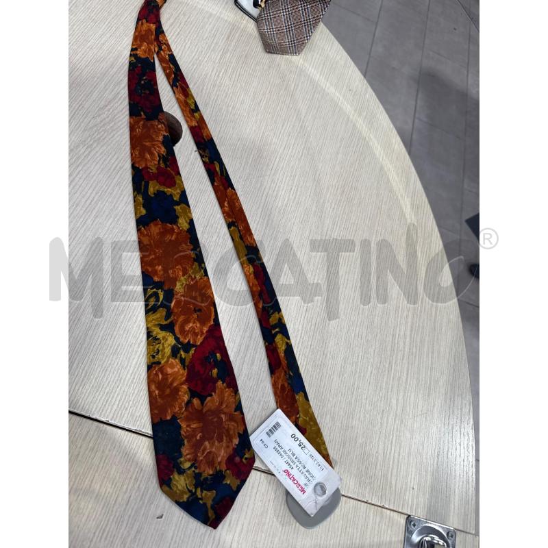 CRAVATTA MISSONI ARANCIONE ROSSA BLU FANTASIA | Mercatino dell'Usato San giovanni teatino 1