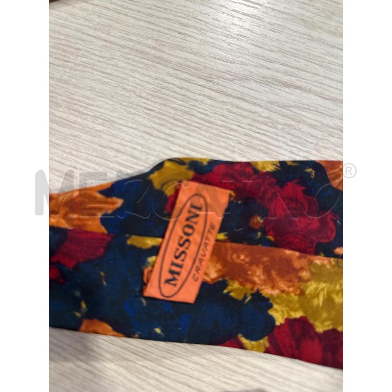 CRAVATTA MISSONI ARANCIONE ROSSA BLU FANTASIA | Mercatino dell'Usato San giovanni teatino 2