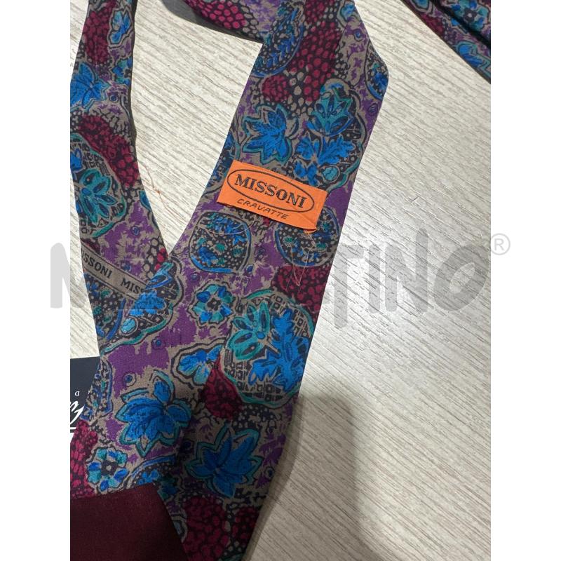 CRAVATTA MISSONI FANTASIA INTERNO BORDEAUX | Mercatino dell'Usato San giovanni teatino 3