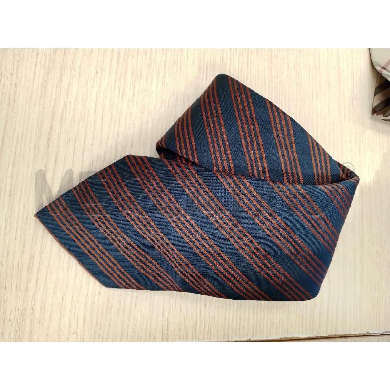 CRAVATTA UNGARO BLU RIGHE ARANCIONI | Mercatino dell'Usato San giovanni teatino 1