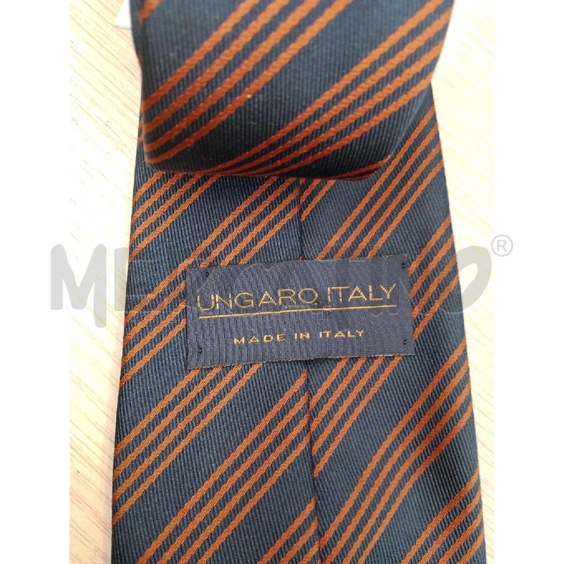 CRAVATTA UNGARO BLU RIGHE ARANCIONI | Mercatino dell'Usato San giovanni teatino 2