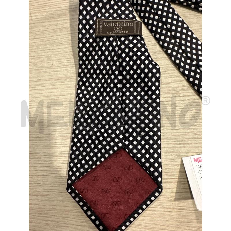 CRAVATTA VALENTINO NERA POIS BIANCHI | Mercatino dell'Usato San giovanni teatino 3
