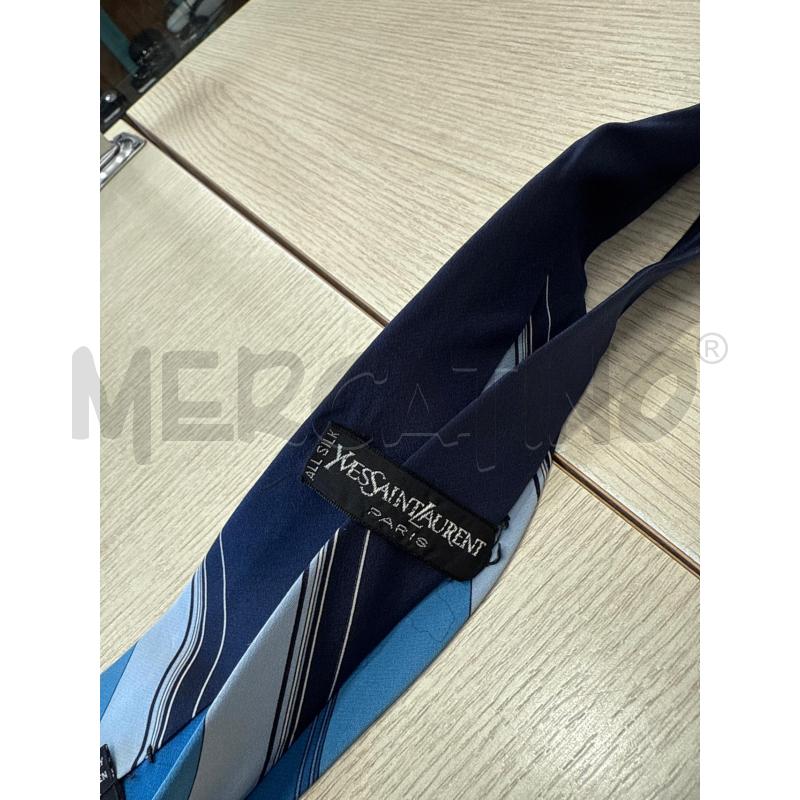 CRAVATTA YSL BLU | Mercatino dell'Usato San giovanni teatino 2