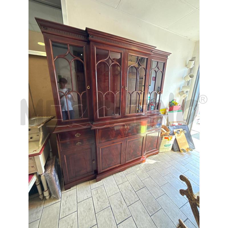 CREDENZA DUE CORPI LEGNO ANTE VETRO | Mercatino dell'Usato San giovanni teatino 2