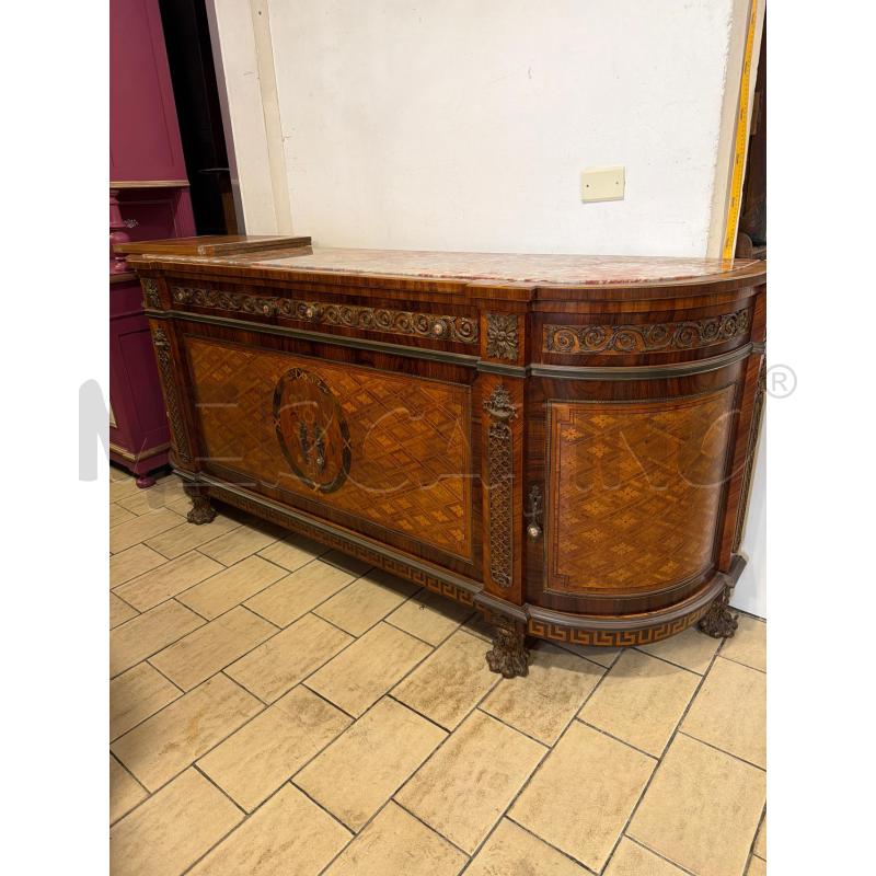 CREDENZA INTARSIATA LEGNO | Mercatino dell'Usato San giovanni teatino 1