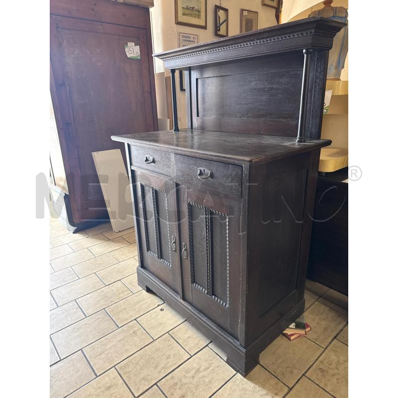 CREDENZA LEGNO DUE CASSETTI PIEDE ROTTO | Mercatino dell'Usato San giovanni teatino 1