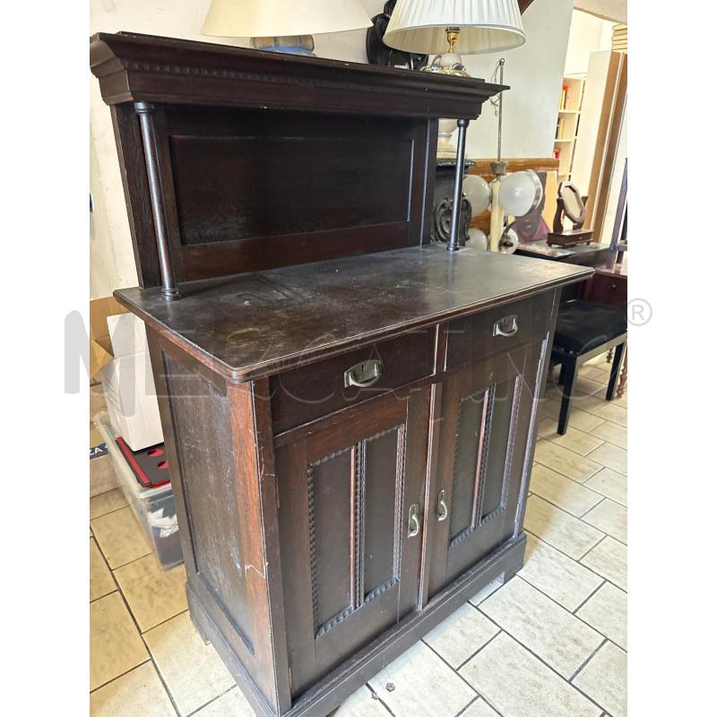 CREDENZA LEGNO DUE CASSETTI PIEDE ROTTO | Mercatino dell'Usato San giovanni teatino 2