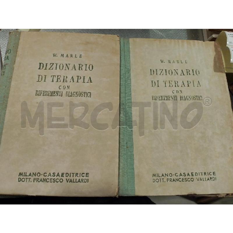 DIZIONARIO DI TERAPIA CON RIFERIMENTI DIAGNOSTICI 2 VOLUMI | Mercatino dell'Usato San giovanni teatino 1