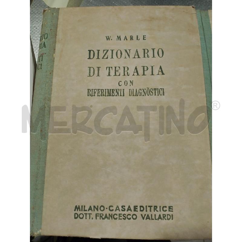 DIZIONARIO DI TERAPIA CON RIFERIMENTI DIAGNOSTICI 2 VOLUMI | Mercatino dell'Usato San giovanni teatino 2