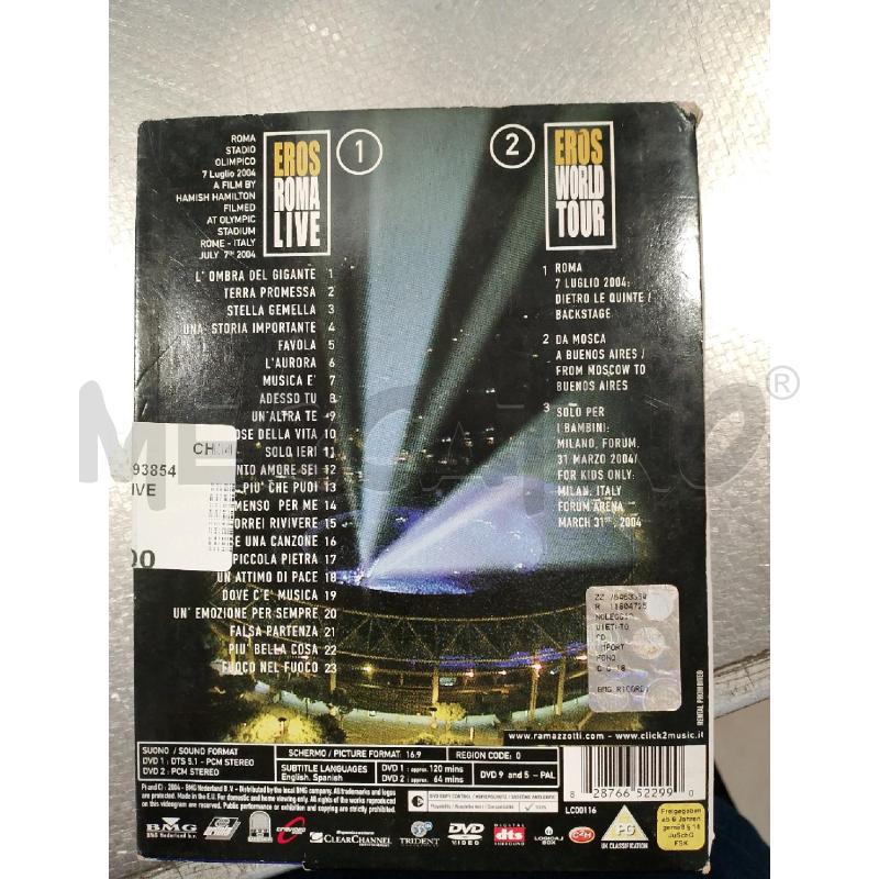 DVD EROS ROMA LIVE | Mercatino dell'Usato San giovanni teatino 2