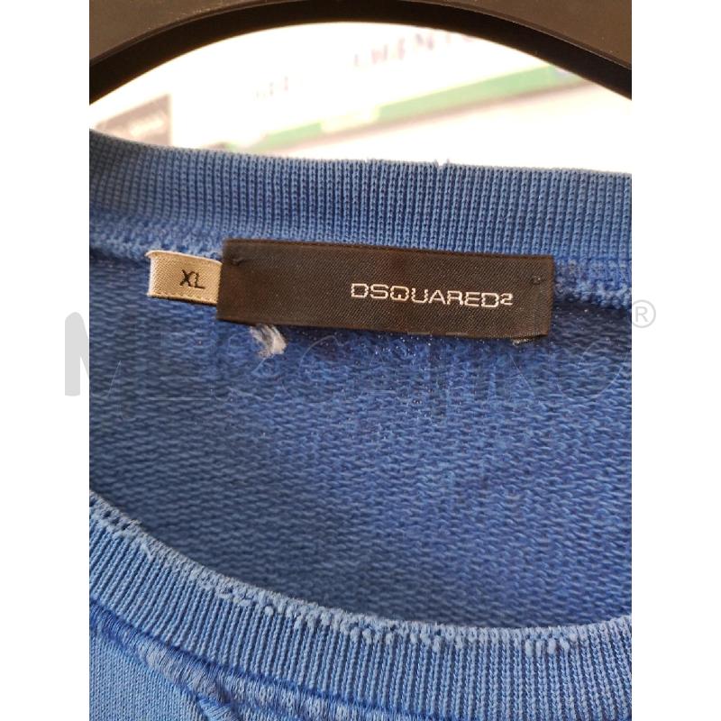 FELPA DONNA DSQUARED AZZURRA STAMPA | Mercatino dell'Usato San giovanni teatino 2