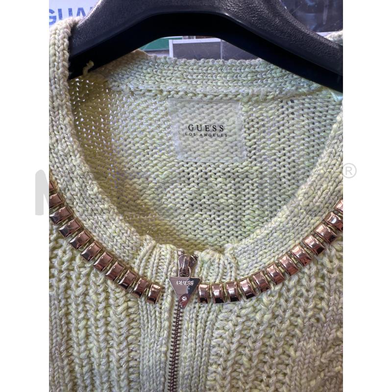 FELPA DONNA GUESS MAGLIONCINO GIALLA  | Mercatino dell'Usato San giovanni teatino 2