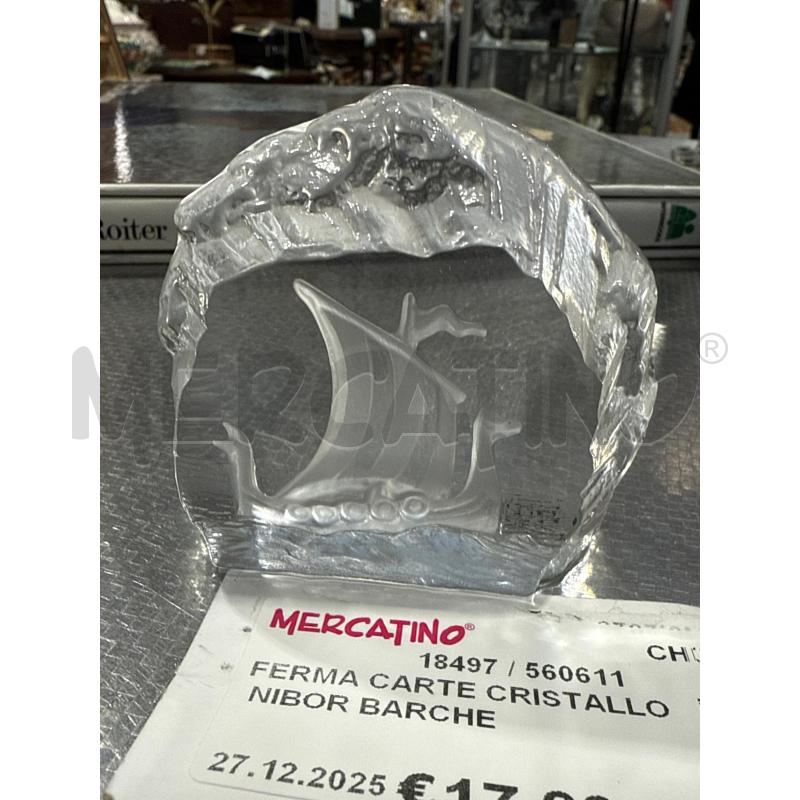 FERMA CARTE CRISTALLO NIBOR BARCHE | Mercatino dell'Usato San giovanni teatino 1