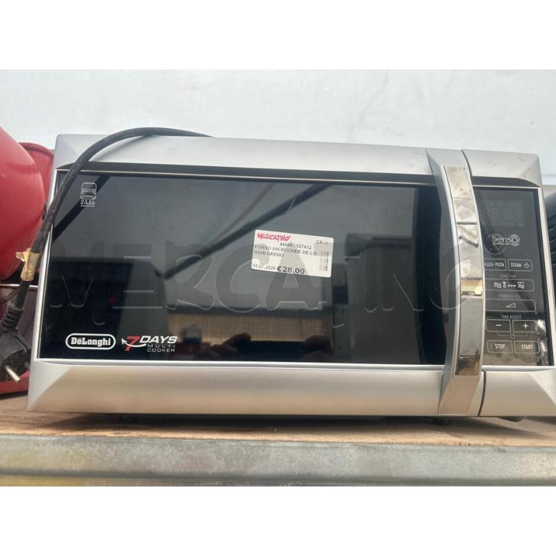 FORNO MICROONDE DE LONGHI GRIGIO | Mercatino dell'Usato San giovanni teatino 1