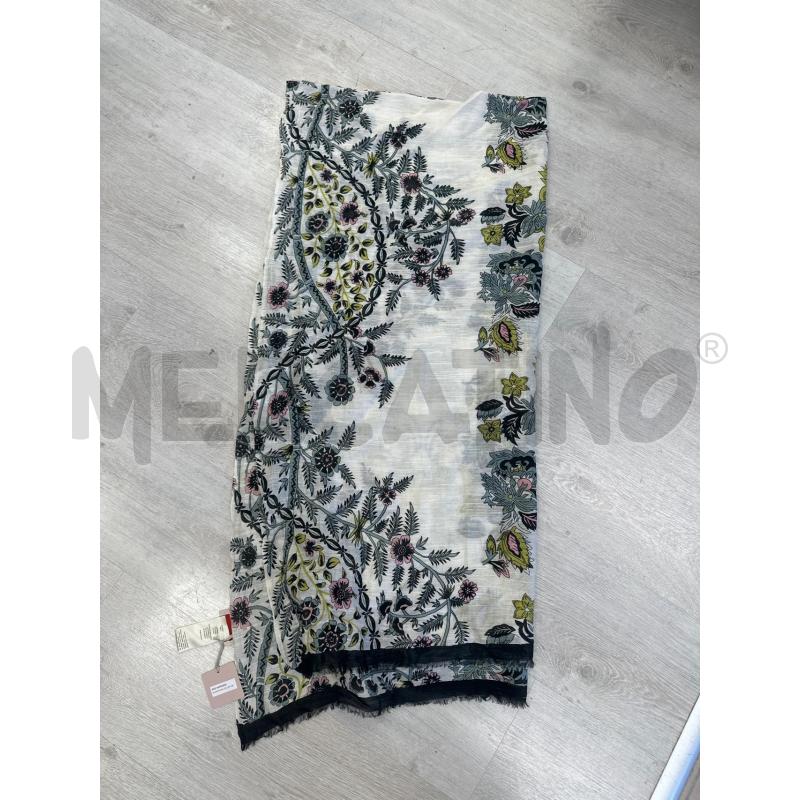 FOULARD CAMERUCCI BIANCO NERO FIORI | Mercatino dell'Usato San giovanni teatino 1