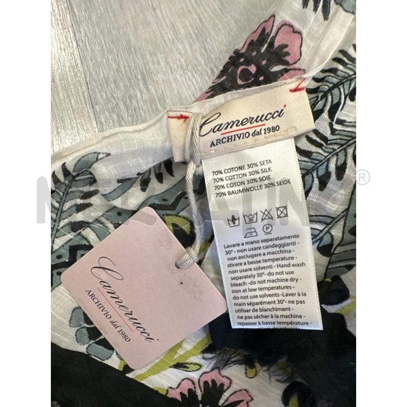 FOULARD CAMERUCCI BIANCO NERO FIORI | Mercatino dell'Usato San giovanni teatino 2