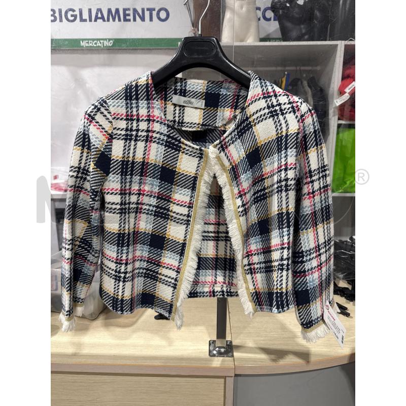GIACCA DONNA EIKI QUADRI BLU BIANCHI | Mercatino dell'Usato San giovanni teatino 1