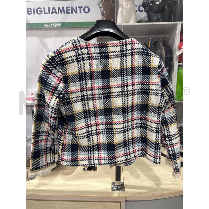 GIACCA DONNA EIKI QUADRI BLU BIANCHI | Mercatino dell'Usato San giovanni teatino 2