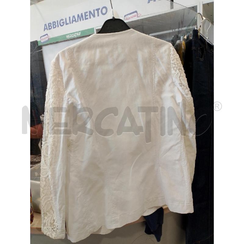 GIACCA DONNA MAX MARA BIANCA TRAFORATA PIZXO  | Mercatino dell'Usato San giovanni teatino 3
